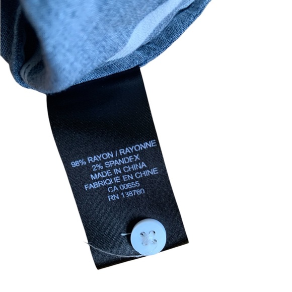 RW&CO. Blouse Blue & White size US XL - Picture 5 of 6